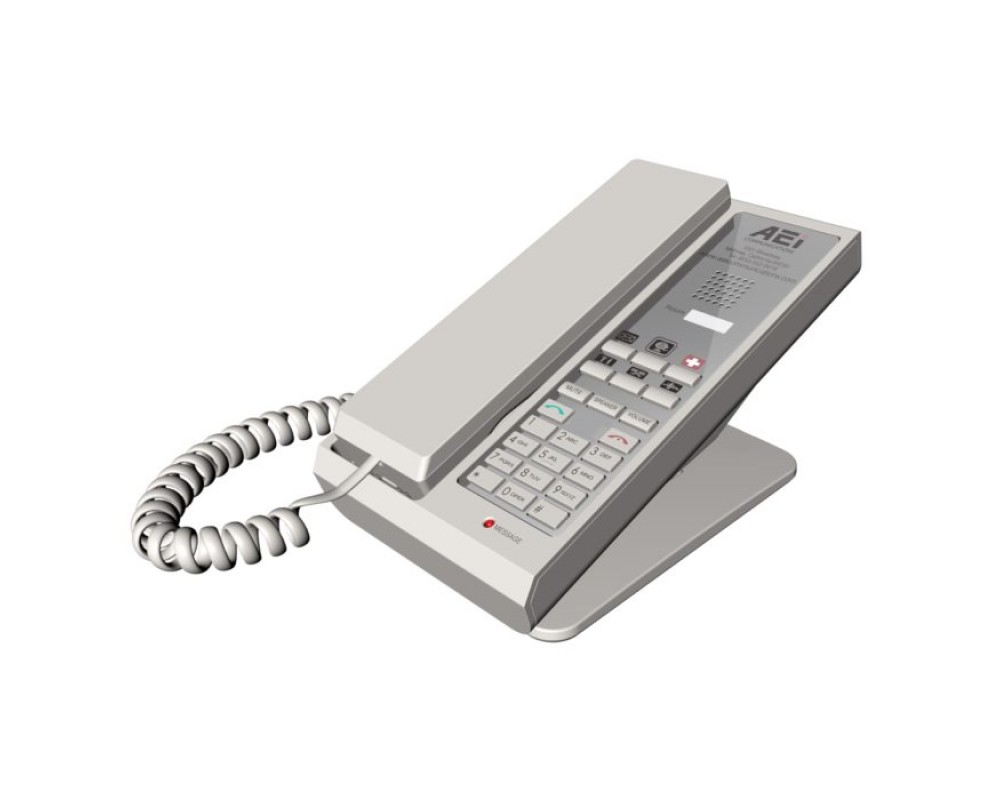 AEi SGR-9106-SME - Белый однолинейный IP-телефон — Hotel Phones | IP- телефоны, аналоговые телефоны для отелей