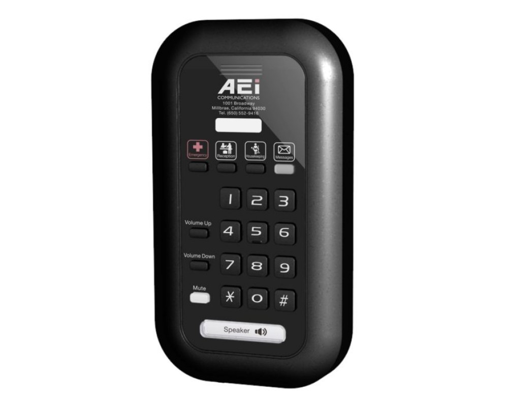 AEi VS-9104-S(S) - Настенный однолинейный IP-телефон — Hotel Phones | IP- телефоны, аналоговые телефоны для отелей